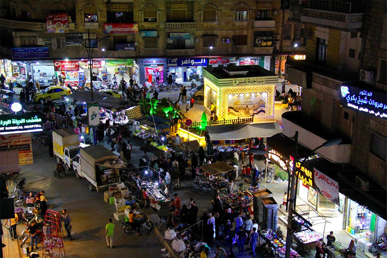 الأسواق التقليدية في إدلب 